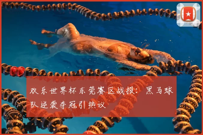 欢乐世界杯东莞赛区战报：黑马球队逆袭夺冠引热议